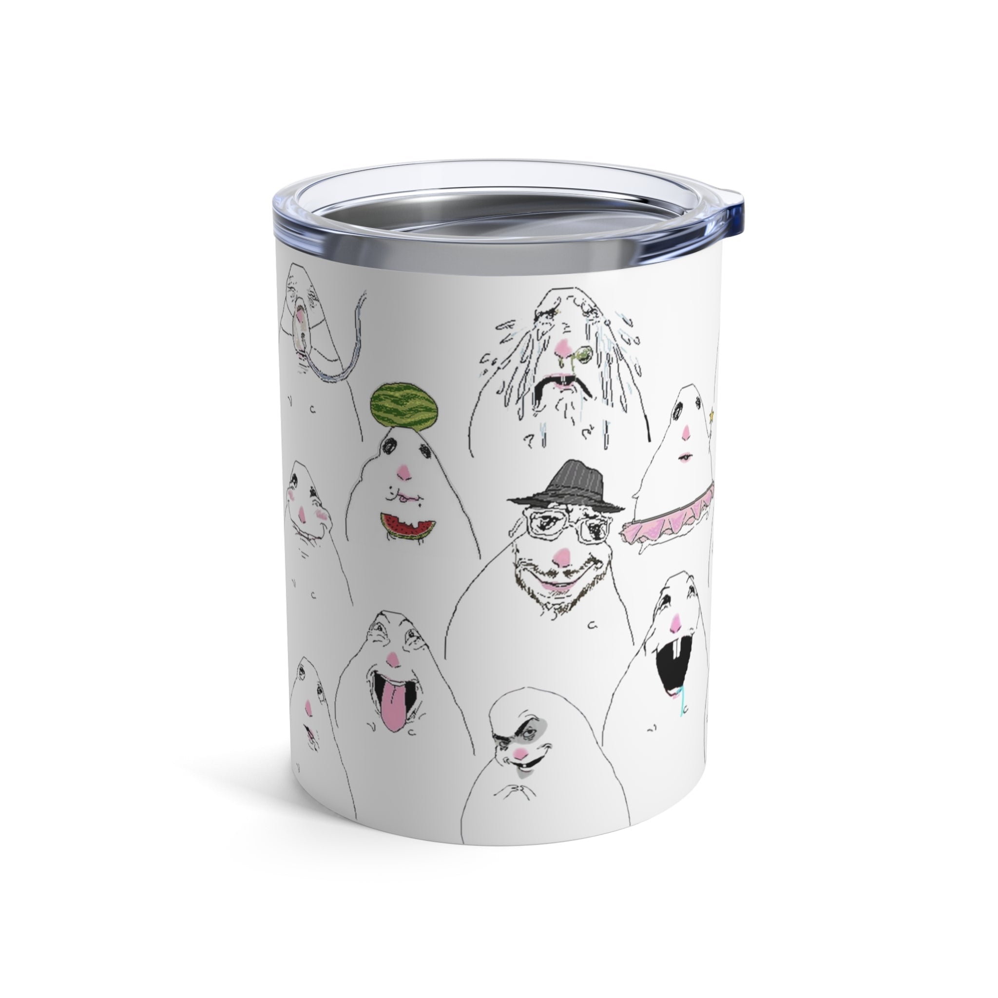 10oz VIRAL TikTok Hamster MEME Stainless Tumbler — Cute Hamster Carry-Around Drink Cup