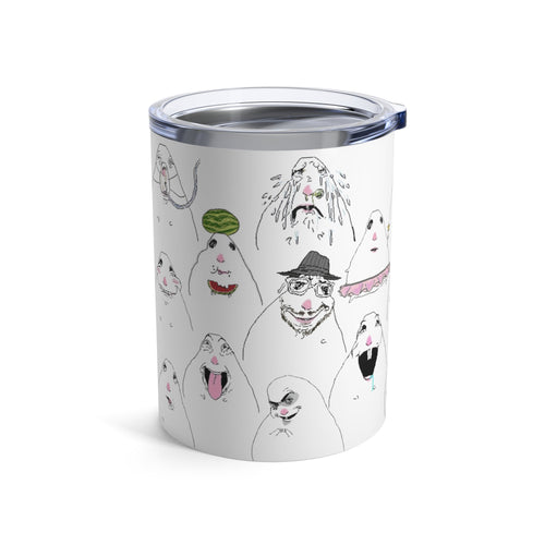 10oz VIRAL TikTok Hamster MEME Stainless Tumbler — Cute Hamster Carry-Around Drink Cup