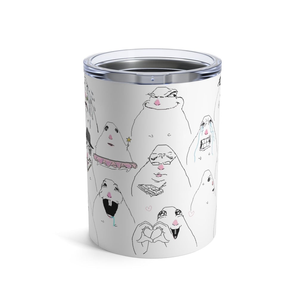 10oz VIRAL TikTok Hamster MEME Stainless Tumbler — Cute Hamster Carry-Around Drink Cup