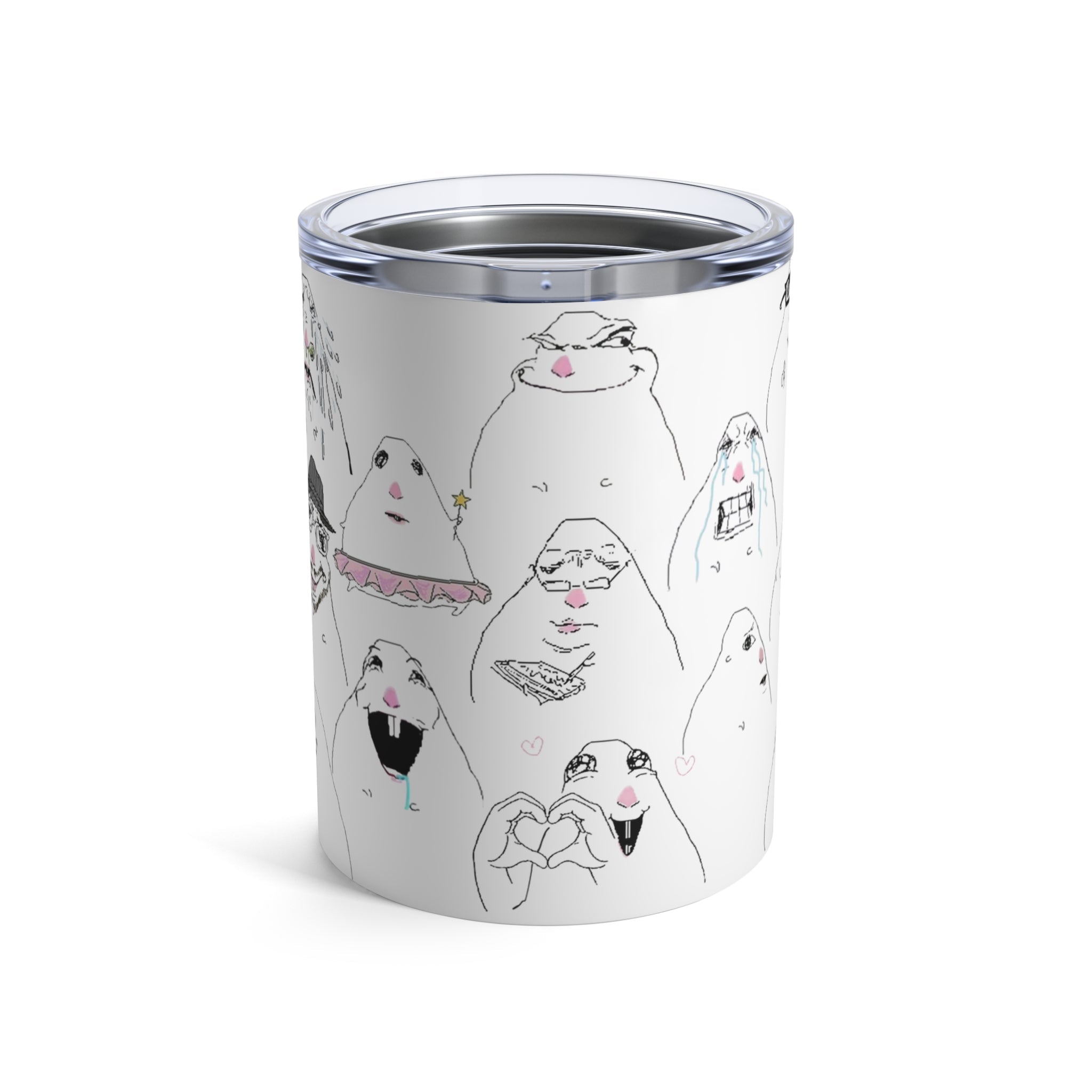 10oz VIRAL TikTok Hamster MEME Stainless Tumbler — Cute Hamster Carry-Around Drink Cup